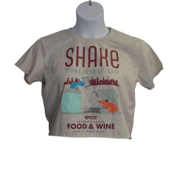 DISNEY Epcot food and wine festival 2021 Remy Ratatouille crop tee shirt M‎ - Picture 1 of 9